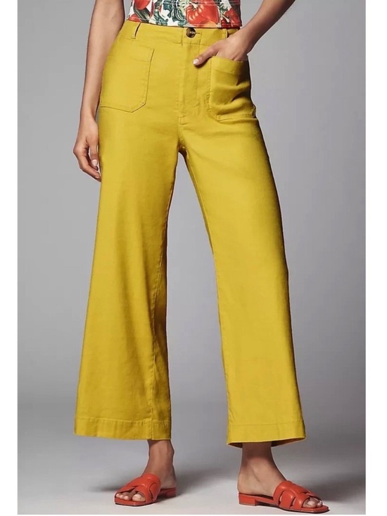 Maeve Pants - Mustard Wide-Leg Women's Pants